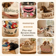 MamaRaya Personalized Dog Toy Basket