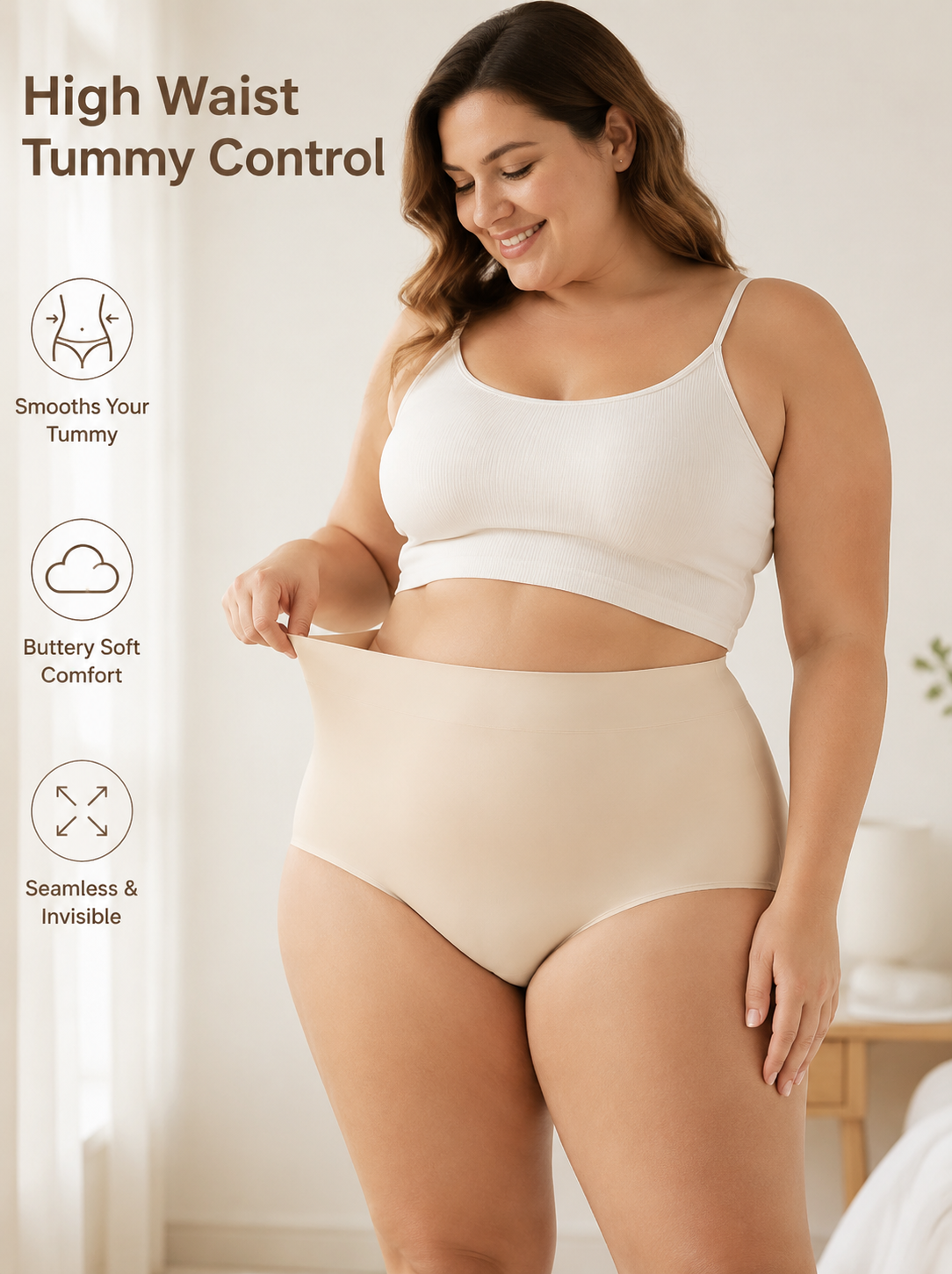 【BUY 1 GET 2 FREE】Women’s High Waist Seamless Briefs Panties