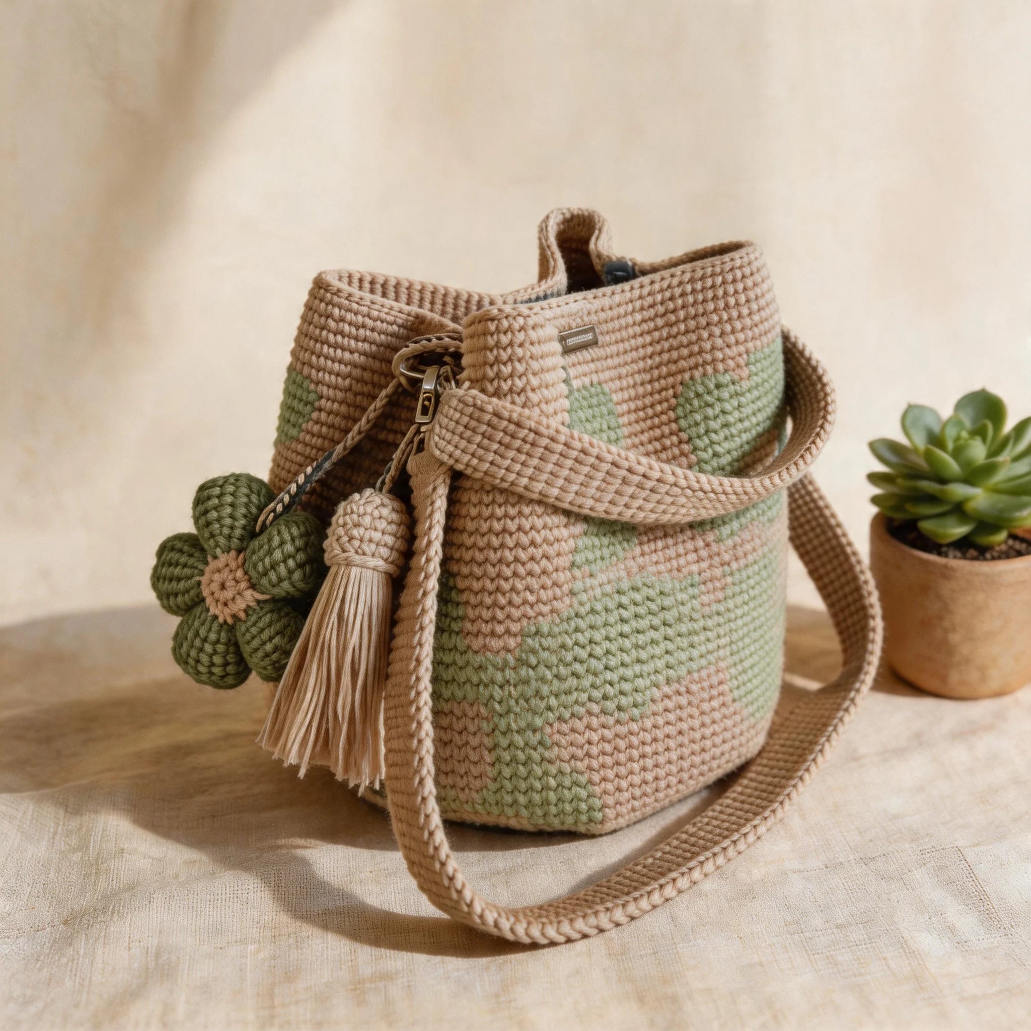 Handmade Crochet Flower Tote 🌼✨A wearable piece of handmade art