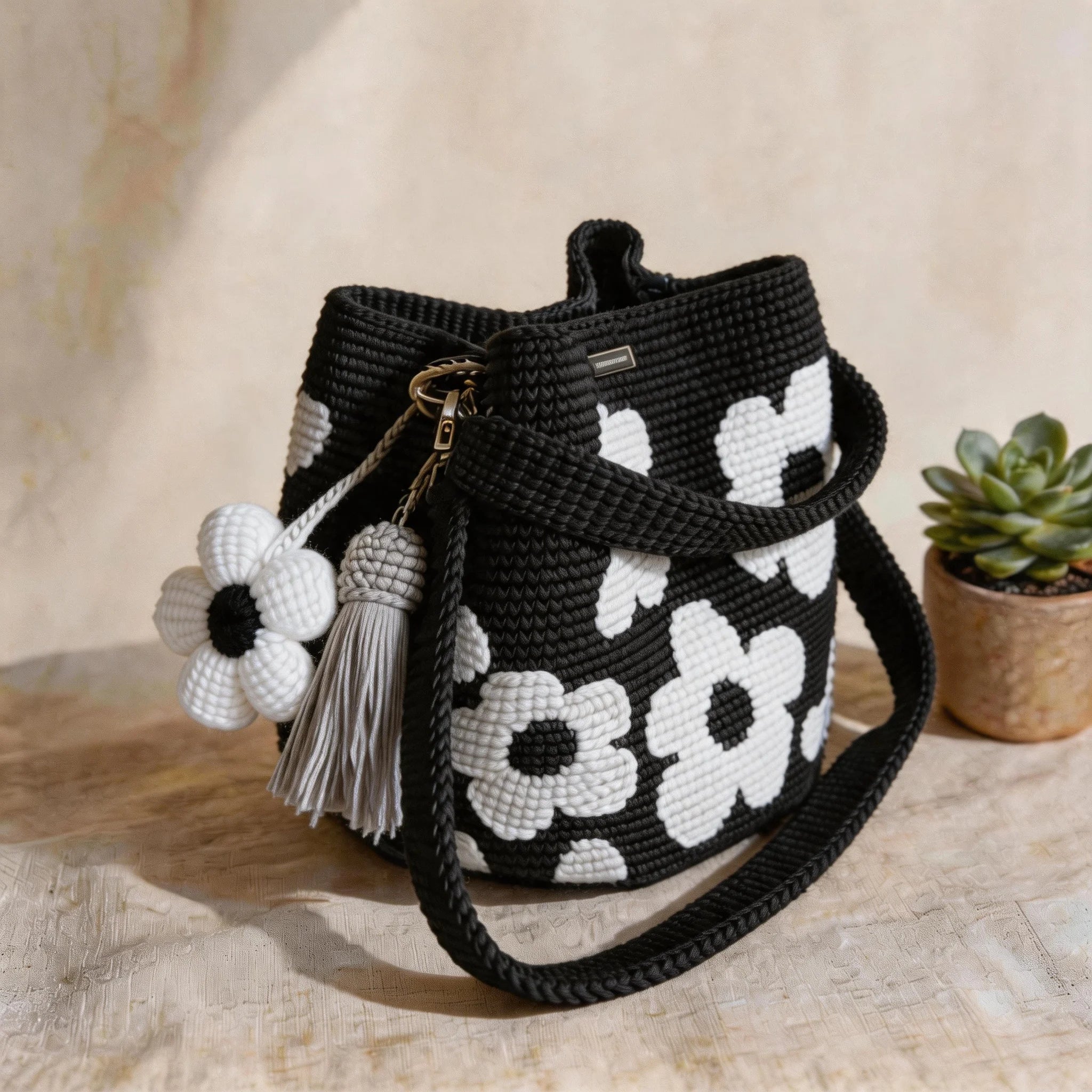 Handmade Crochet Flower Tote 🌼✨A wearable piece of handmade art
