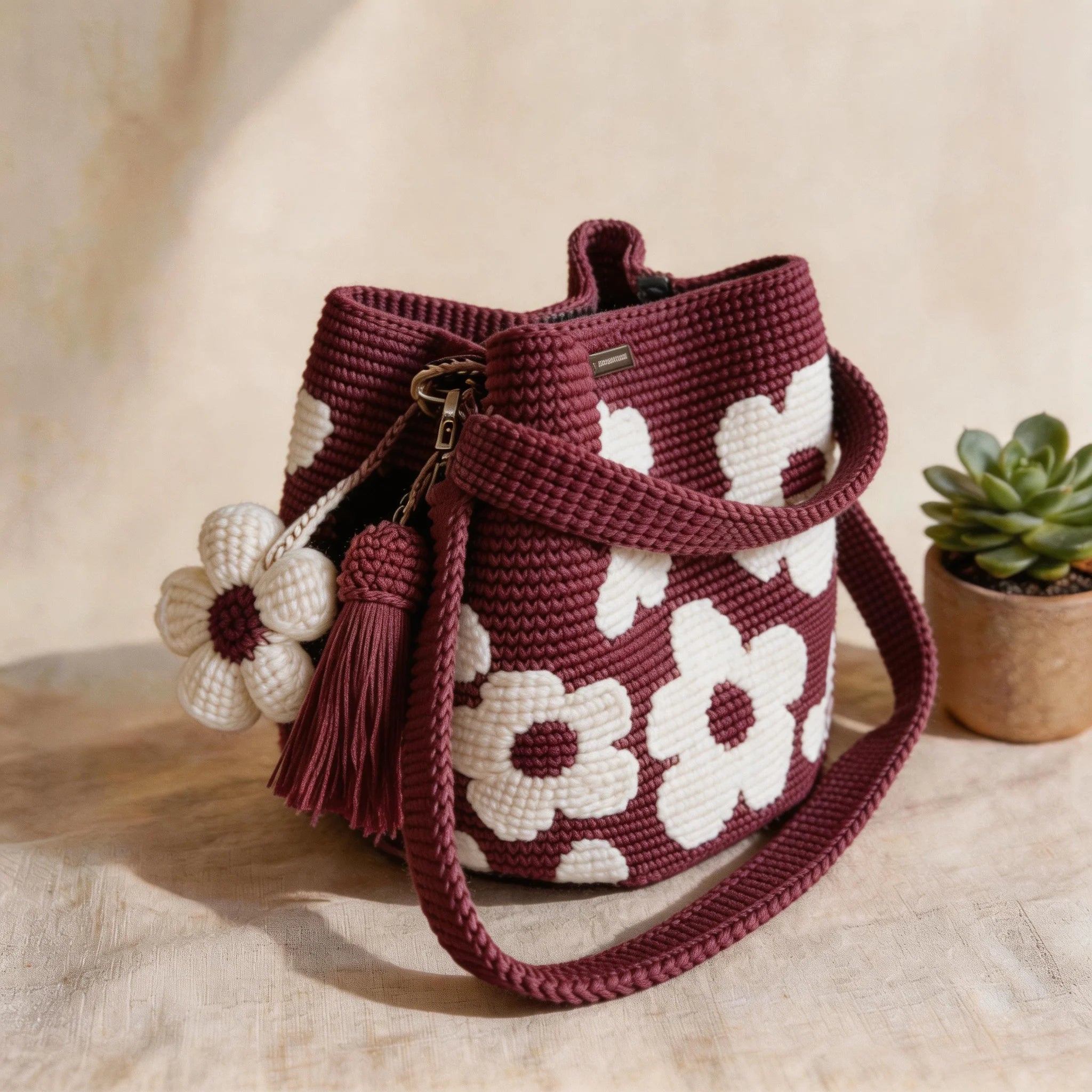 Handmade Crochet Flower Tote 🌼✨A wearable piece of handmade art