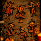 【Buy 1 Get 2nd 35% OFF】Vintage Halloween Wooden Wall Hanging Set