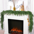 6-foot artificial Norfolk Pine garland featuring realistic-touch winter pine foliage.