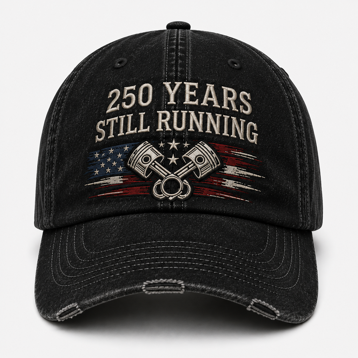 250 Years. Still Running.™ — American Heritage Vintage Cap