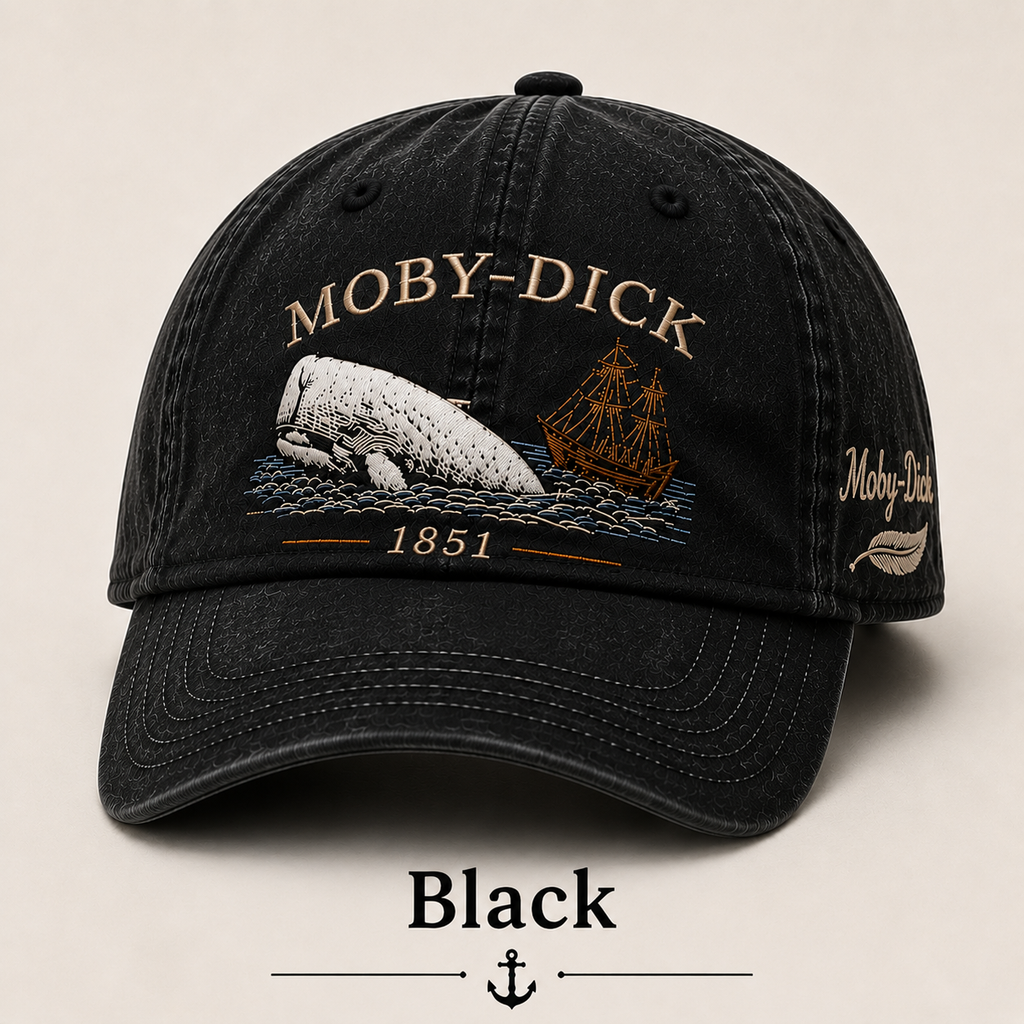 Moby-Dick™ Vintage-Print Hat | Whale and Nautical Culture-Themed Hat