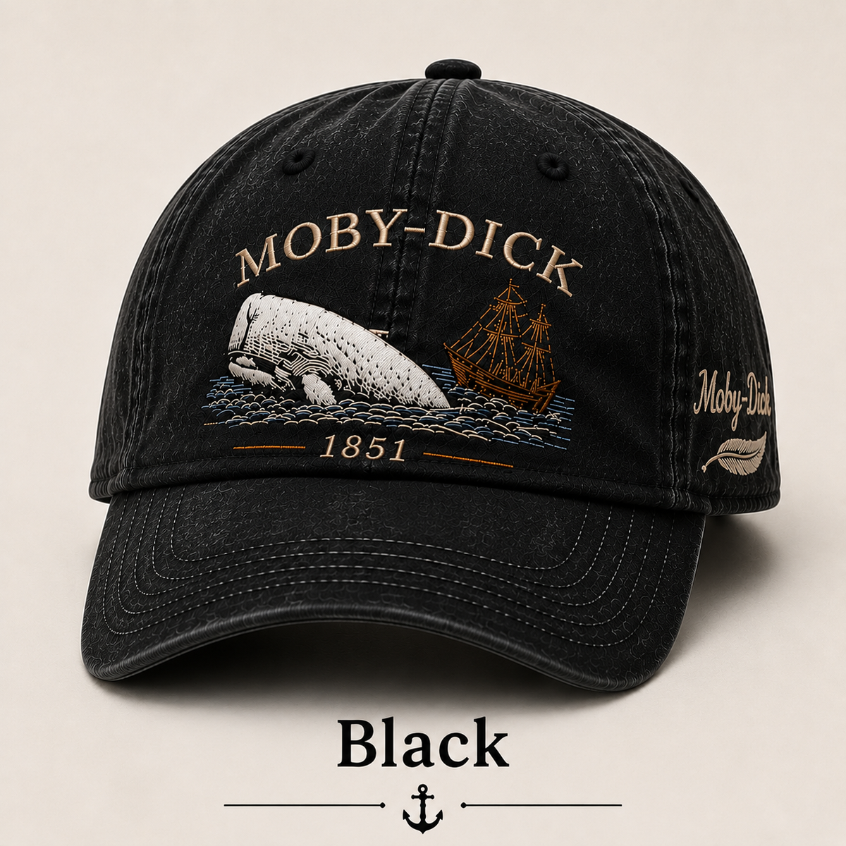 Moby-Dick™ Vintage-Print Hat | Whale and Nautical Culture-Themed Hat