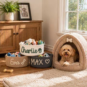 MamaRaya Personalized Dog Toy Basket
