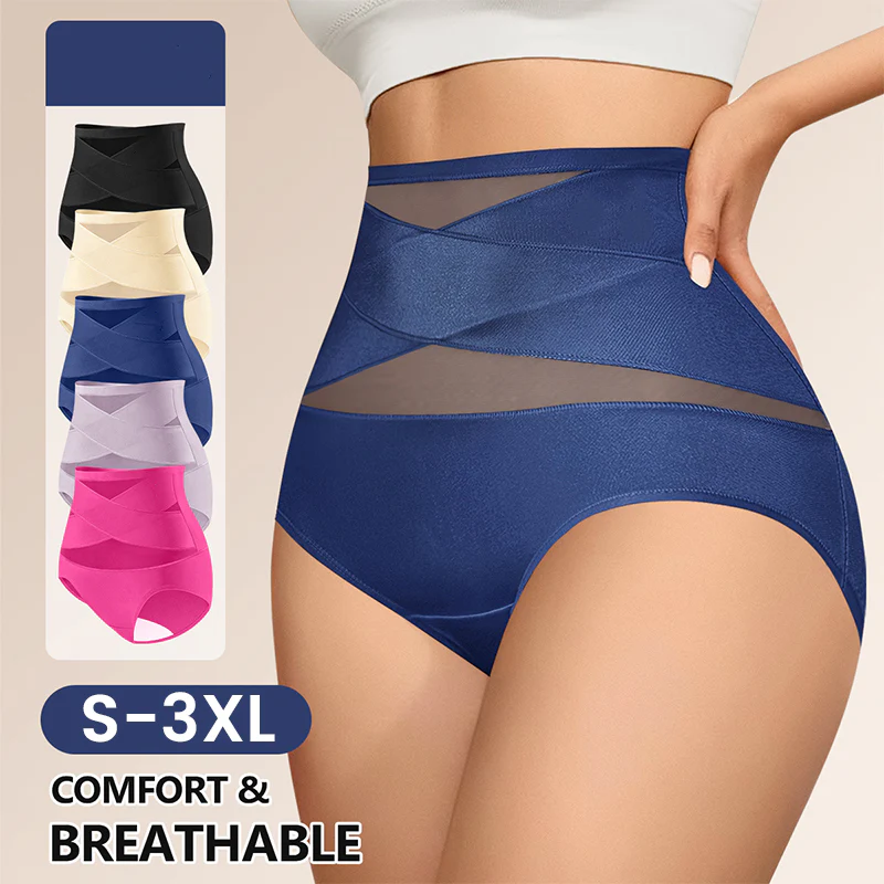 【BUY 1 GET 2 FREE】2026 Plus Size High-Waisted Tummy Control Underwear