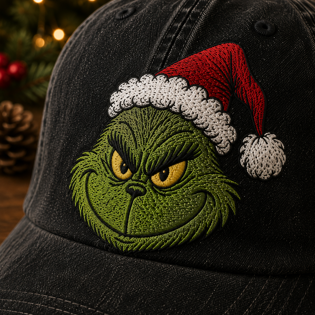 Naughty Is My Nice Vintage Christmas Cap