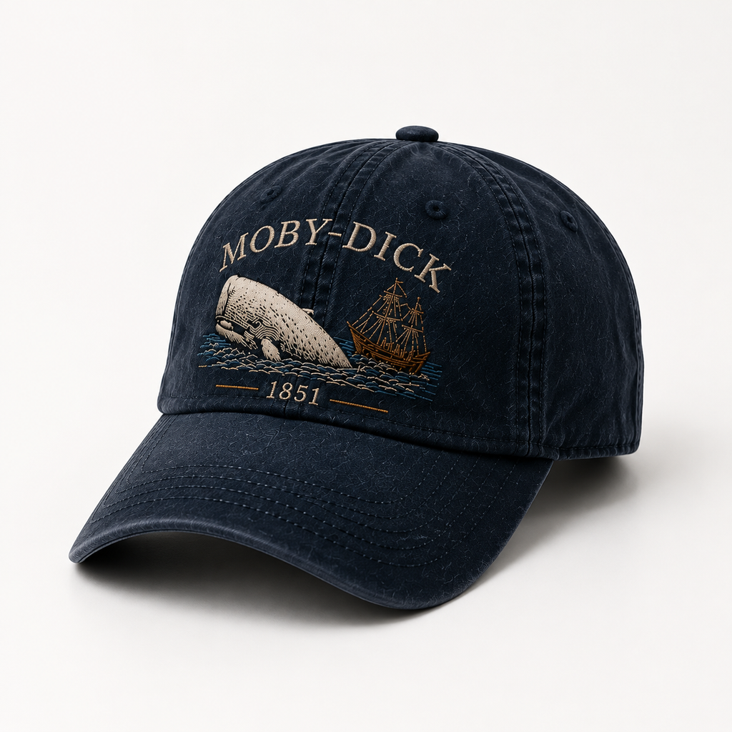 Moby-Dick™ Vintage-Print Hat | Whale and Nautical Culture-Themed Hat