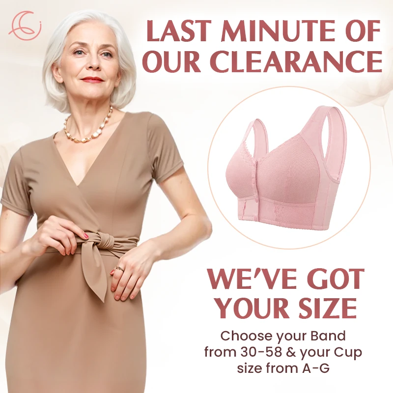 🏆Buy one get one free!🔥Front Closure Breathable Bra
