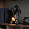 Bold Male Figure Table Lamp, Artistic Statue Light