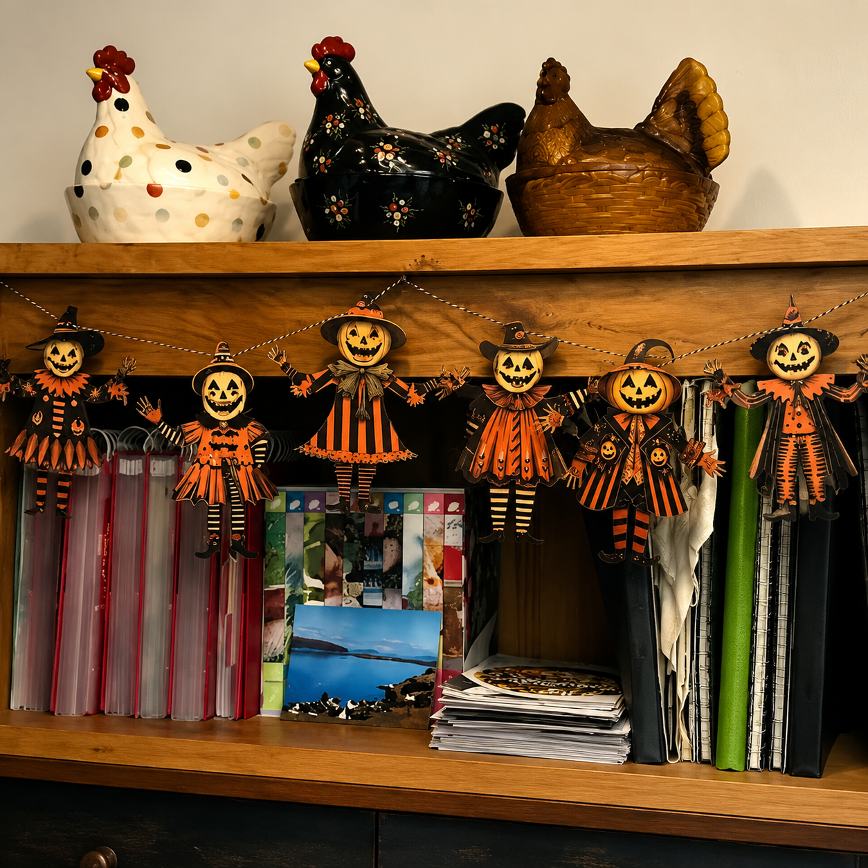 【Buy 1 Get 2nd 35% OFF】Vintage Halloween Wooden Wall Hanging Set