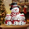 Cute Snowman 2D Flat Printed - Personalized Light Box - Christmas Decor For Family, Grandma, Grandpa