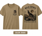 Wild Spirit™ Wolf Outdoor T-Shirt | Vintage Wilderness Graphic Tee