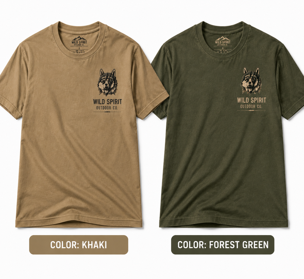 Wild Spirit™ Wolf Outdoor T-Shirt | Vintage Wilderness Graphic Tee