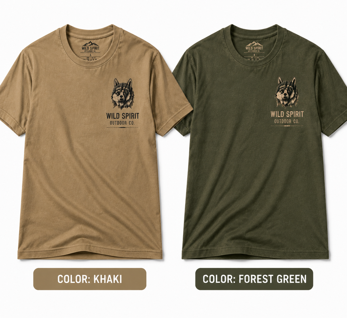 Wild Spirit™ Wolf Outdoor T-Shirt | Vintage Wilderness Graphic Tee