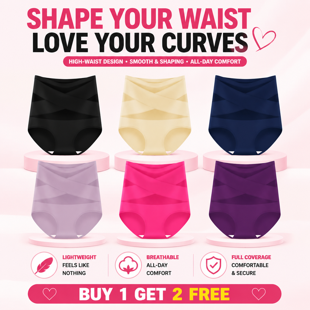 【BUY 1 GET 2 FREE】2026 Plus Size High-Waisted Tummy Control Underwear