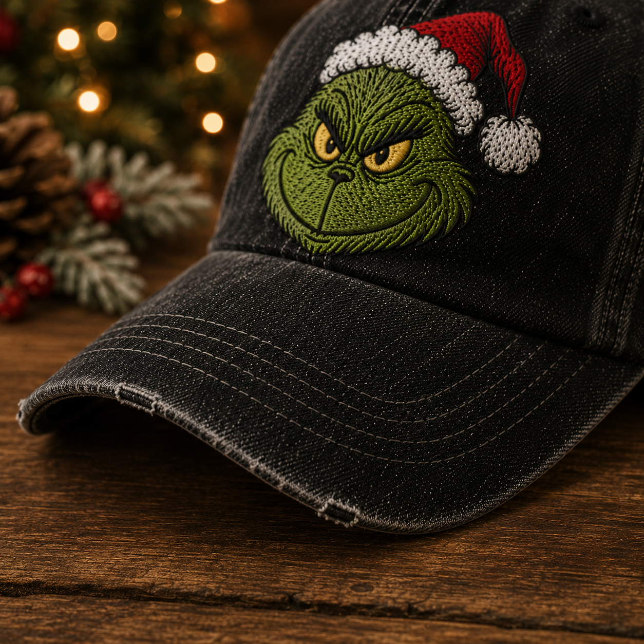 Naughty Is My Nice Vintage Christmas Cap