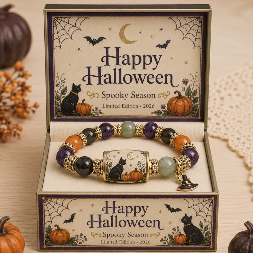 【Buy 1 Get 2nd 35% OFF】🎃Limited Edition Halloween Beaded Bracelet Set | SpookyCute Gift Jewelry