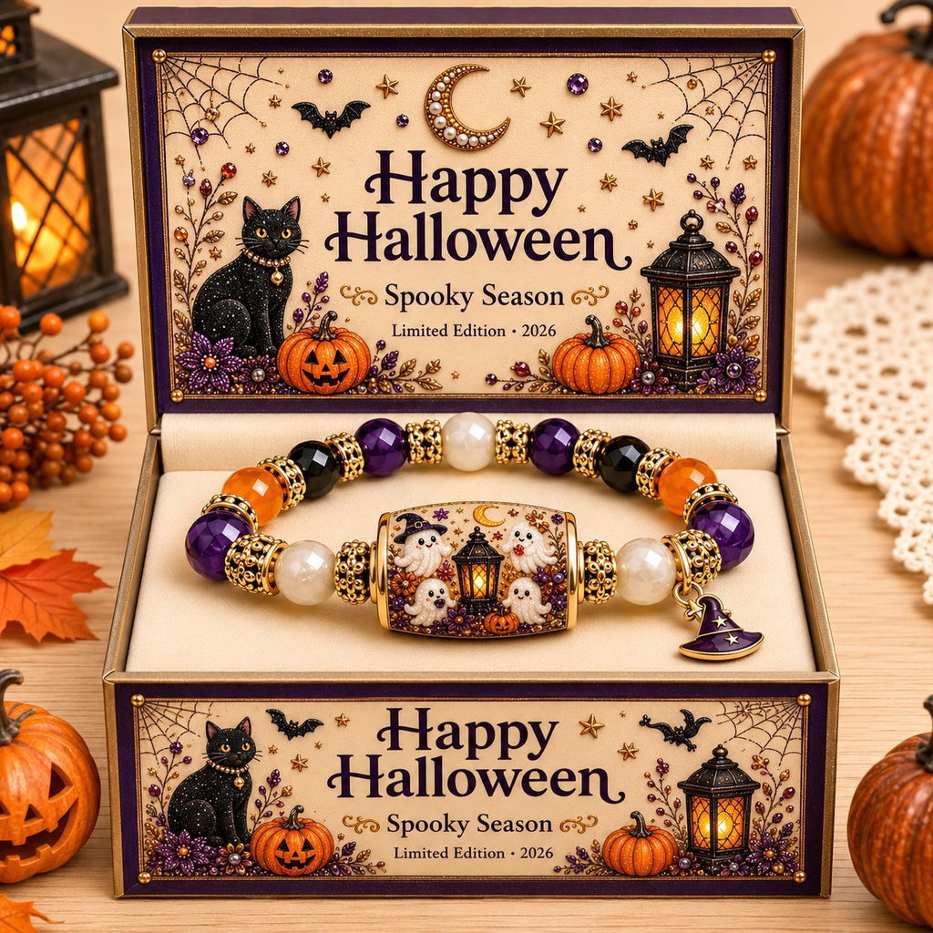 【Buy 1 Get 2nd 35% OFF】🎃Limited Edition Halloween Beaded Bracelet Set | SpookyCute Gift Jewelry