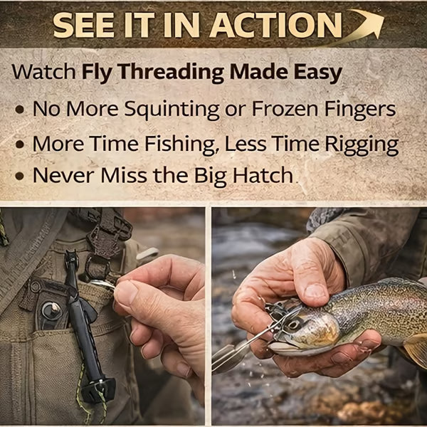 ✨Last Day 49% OFF - 🎣Fly Roost Magnetic Fly Threader