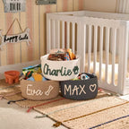 MamaRaya Personalized Dog Toy Basket