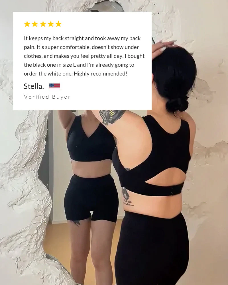 🏆Buy one get one free!🔥Front Closure Cross-Back Wireless Posture Bra