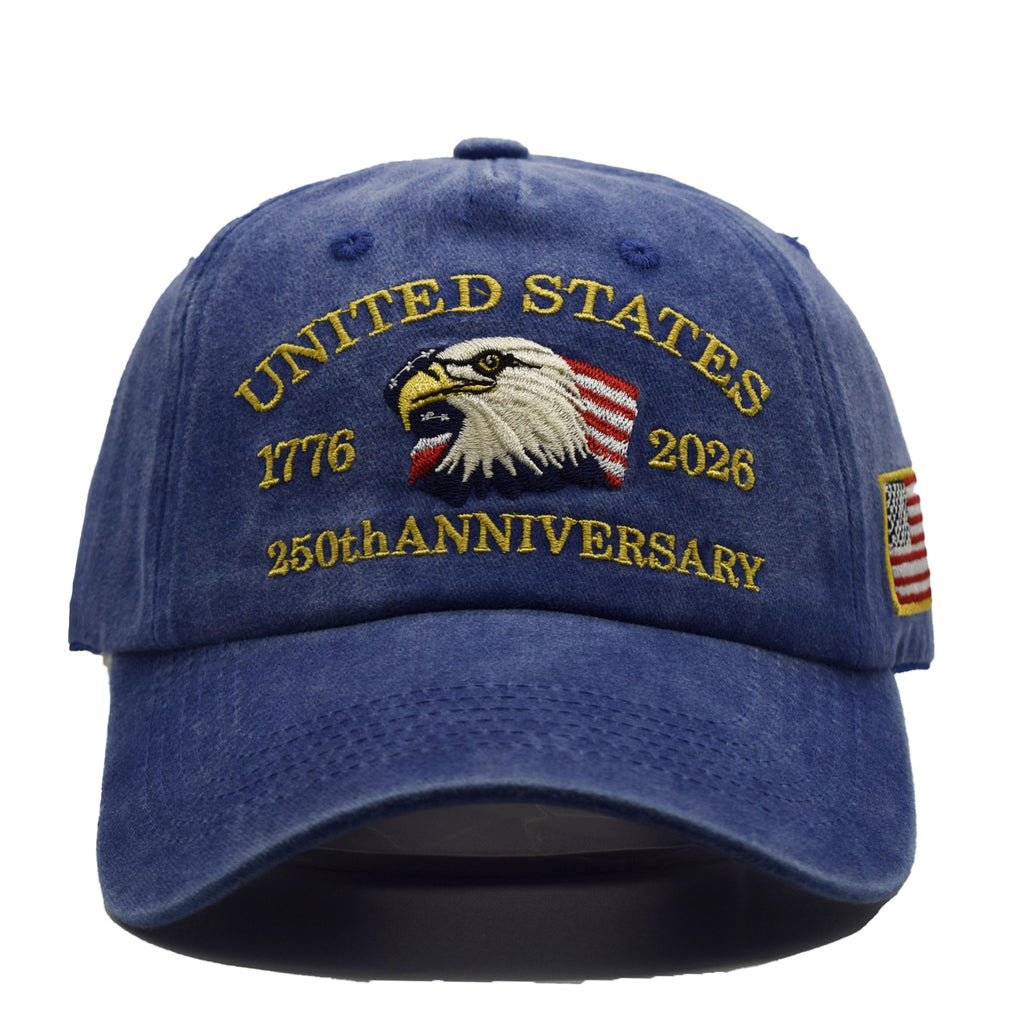 🇺🇸 250th Anniversary American Eagle Embroidered Cap | Vintage USA Patriotic Hat