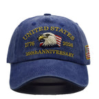 🇺🇸 250th Anniversary American Eagle Embroidered Cap | Vintage USA Patriotic Hat