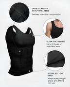 Comfortable shaping vest for men