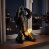 Bold Male Figure Table Lamp, Artistic Statue Light