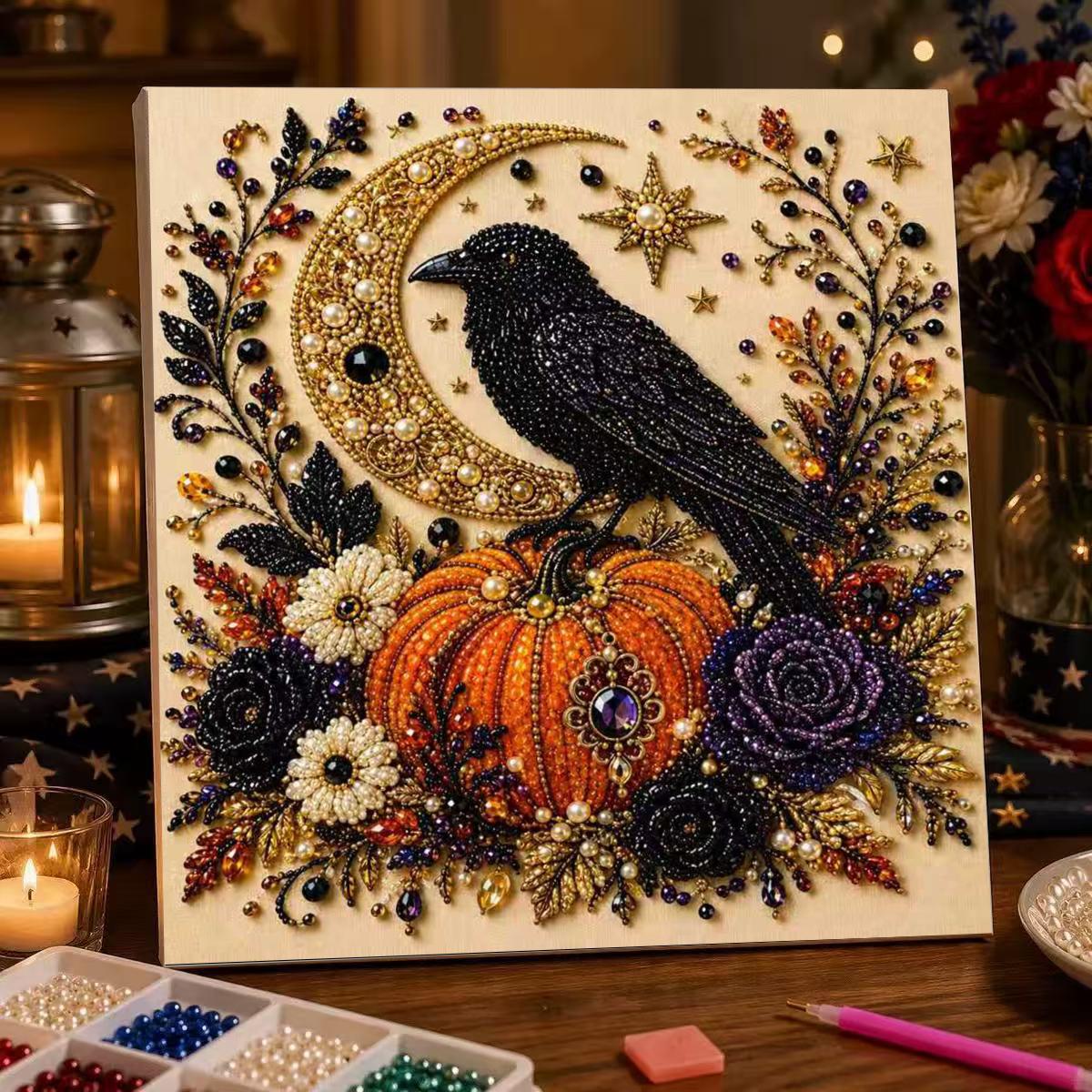 【Buy 1 Get 2nd 35% OFF】🎃 Halloween Bead Art DIY Kit – Create Spooky Cute Decorations with Tiny Beads