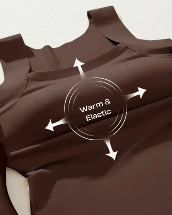 🏆Last Day Special Price ＄12.99💐Women's U Neck Thermal Tank Tops with Built-In Bra