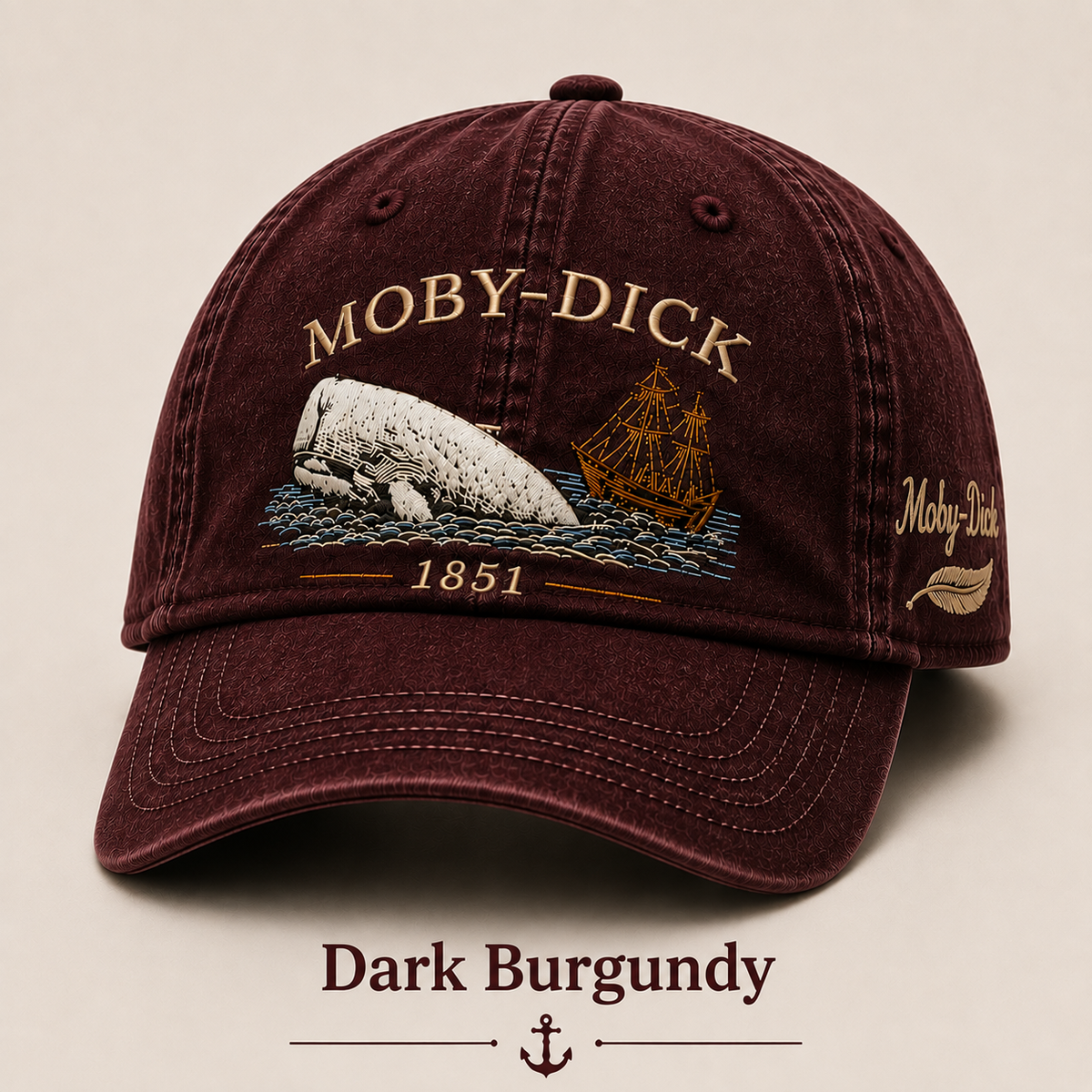 Moby-Dick™ Vintage-Print Hat | Whale and Nautical Culture-Themed Hat