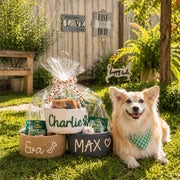MamaRaya Personalized Dog Toy Basket