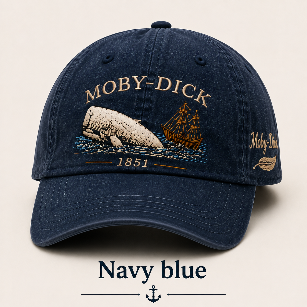 Moby-Dick™ Vintage-Print Hat | Whale and Nautical Culture-Themed Hat