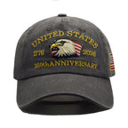 🇺🇸 250th Anniversary American Eagle Embroidered Cap | Vintage USA Patriotic Hat