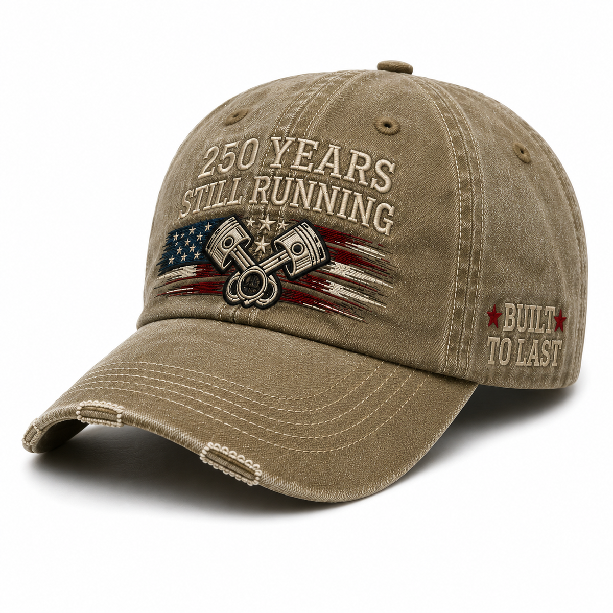 250 Years. Still Running.™ — American Heritage Vintage Cap