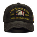 🇺🇸 250th Anniversary American Eagle Embroidered Cap | Vintage USA Patriotic Hat