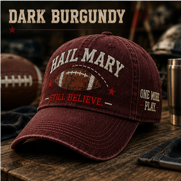 HAIL MARY Vintage Football Cap – Still Believe