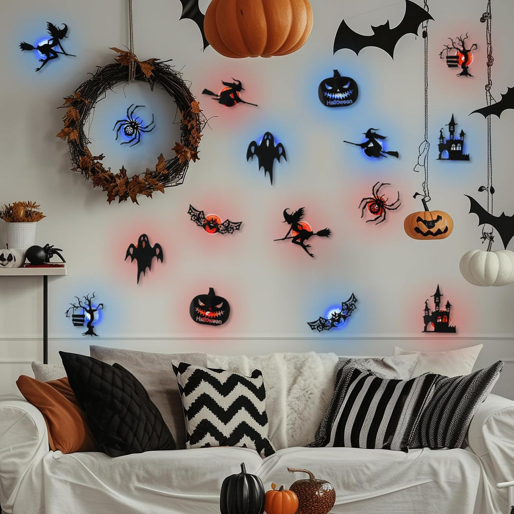 🎃 3D Light-Up Halloween Wall Decorations