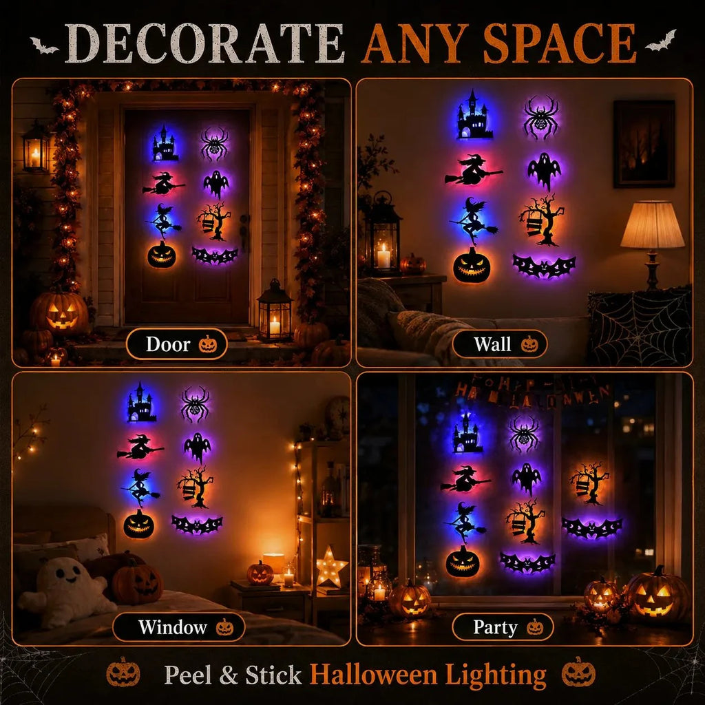 🎃 3D Light-Up Halloween Wall Decorations