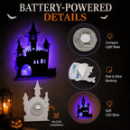 🎃 3D Light-Up Halloween Wall Decorations