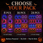 🎃 3D Light-Up Halloween Wall Decorations