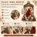 🎄 3D Christmas Cardinal Craft Kit | Create A Heartwarming Handmade Holiday Decoration