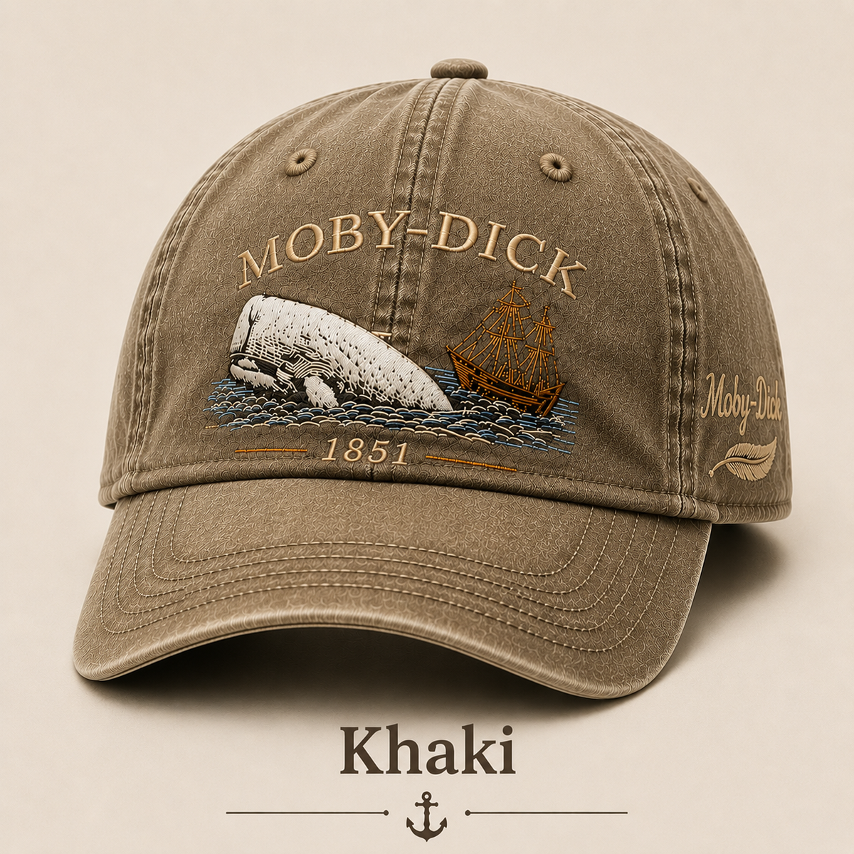 Moby-Dick™ Vintage-Print Hat | Whale and Nautical Culture-Themed Hat