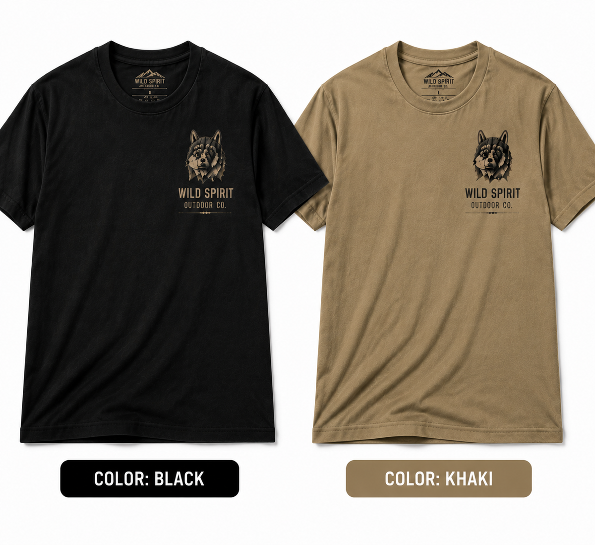 Wild Spirit™ Wolf Outdoor T-Shirt | Vintage Wilderness Graphic Tee
