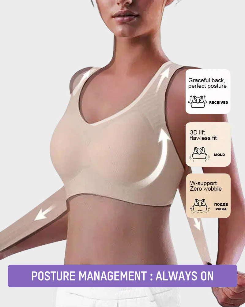 🏆Buy one get one free!🔥Front Closure Cross-Back Wireless Posture Bra
