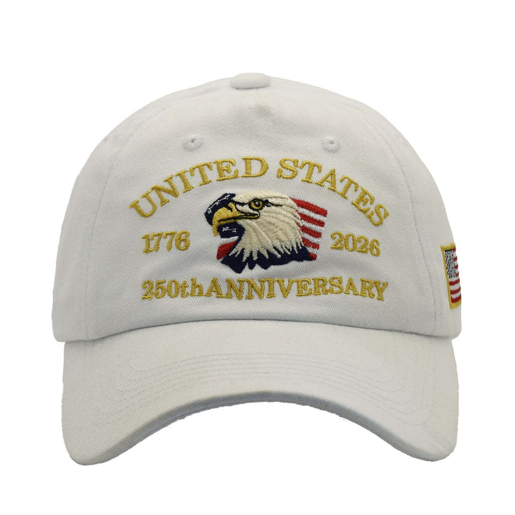 🇺🇸 250th Anniversary American Eagle Embroidered Cap | Vintage USA Patriotic Hat